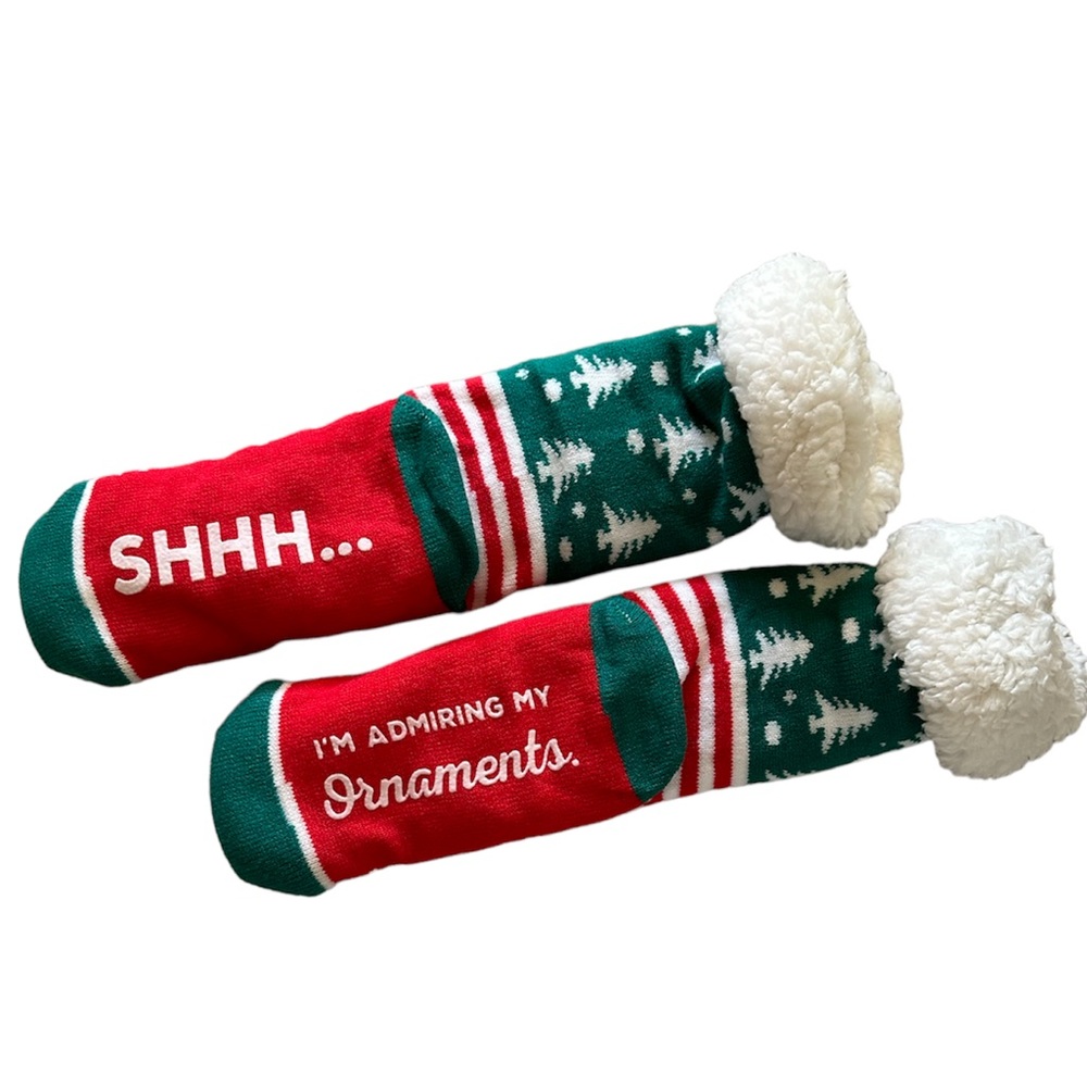 Hallmark “Shhh I’m Admiring My Ornaments “ Socks